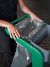 Vikan HyGo Waste Bag Holder Kit, 470 mm, Grey