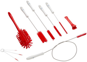 Vikan Brush Kit f/Softice Machines, Red