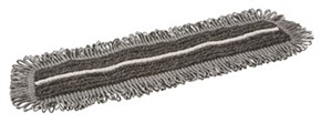 Vikan Damp 47 Dark microfibre mop, Hook & Loop, 40 cm, Grey