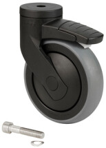 Castor for HyGo, 5700x with Brake, Ø125mm, Black