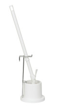 Vikan Toilet Brush w/Holder & Wall Bracket, 720 mm, Medium, White