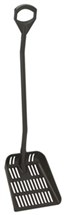 Vikan Ergonomic shovel with drain holes, 1310 mm, Black