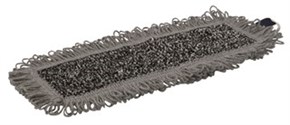 Vikan Wet Scrub mop, Hook & Loop, 25 cm, Grey