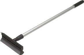 Vikan Windscreen Scraper w/Sponge & Telescopic Handle, 710 mm, Black