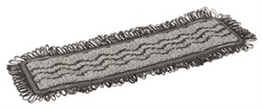 Vikan Damp 42 Dark Microfibre Mop, Pocket, 40 cm, Grey