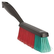 Vikan Hand Brush w/Short Handle, 330 mm, Soft, Black