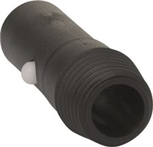 Vikan Threaded adaptor f/click handles, 78 mm, , Black