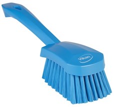 Vikan Washing Brush with short handle, 270 mm, Soft, Blue