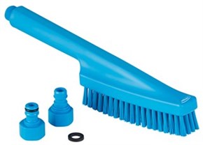 Vikan Hand Brush, waterfed, 330 mm, Hard, Blue
