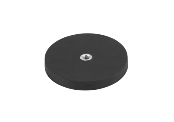 Magnet für Schattenwand mit M6 innen Gewinde (keine Unterlegscheibe und  Schraubenmutter) , Ø66 mm, Schwarz 1121