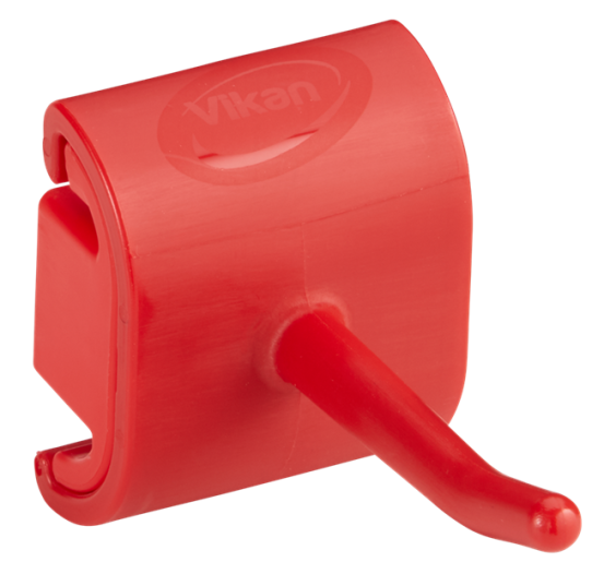 Hygienic Wall Bracket, Single Hook Module, 41 mm, Red