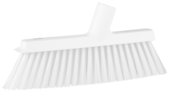 Dustpan Broom with Angled Thread, 250 mm, Medium, White