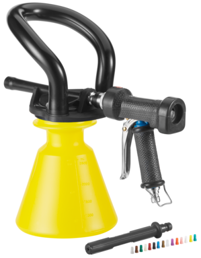 Foam sprayer, incl. jet spray, 1/2"(Q), 2.5 Litre, Yellow