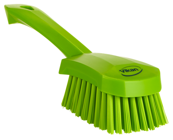 Washing Brush with short Handle, 270 mm, Hard, Lime