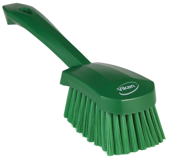 Washing Brush with short handle, 270 mm, Soft, Green