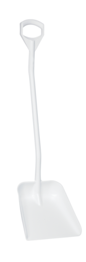 Ergonomisk skovl, 1310 mm, Hvid