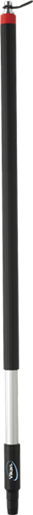 Stiel mit Wasserdurchlauf mit Vikan-Schnellkupplung (Q), Ø31 mm, 1010 mm, Schwarz