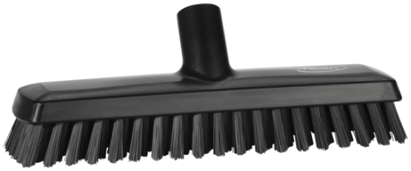 Deck Scrub, waterfed, 270 mm, Very hard, Black