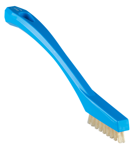 Detail Brush with heat resistant filaments, 205 mm, Very hard, Blue