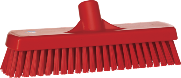 Wall-/Floor Washing Brush, 12.01", Stiff, Red