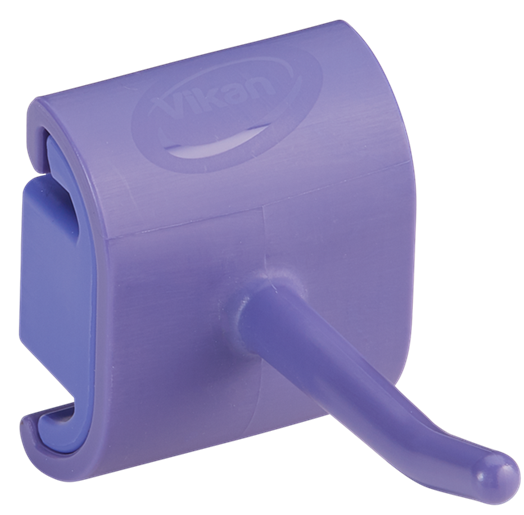 Hygienic Wall Bracket, Single Hook Module, 41 mm, Purple