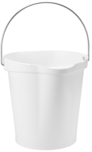 Bucket, 12 Litre, White