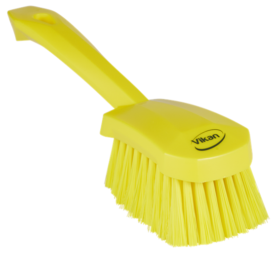 Washing Brush with short handle, 270 mm, Soft, Yellow