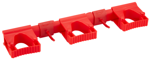 Hygienic Hi-Flex Wall Bracket System, 420 mm, Red