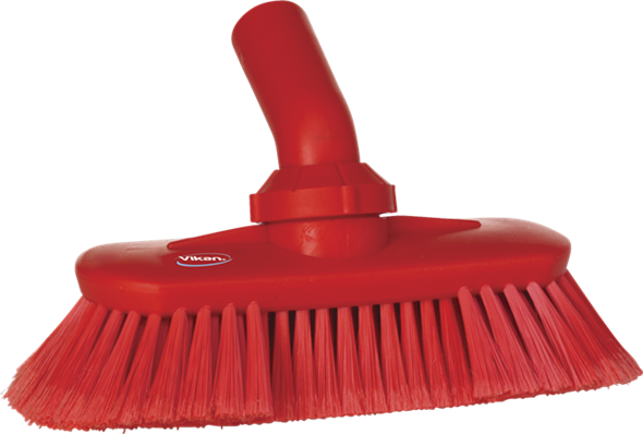 Washing Brush with Angle adjustment, waterfed, 240 mm, Soft/split, Red