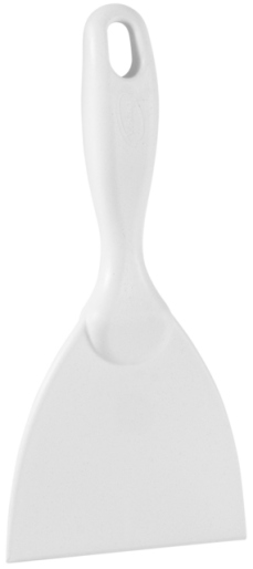Hand Scraper, Metal Detectable, 102 mm, White
