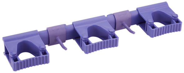Hygienic Hi-Flex Wall Bracket System, 420 mm, Purple