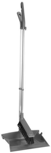 Long handled brush/dustpan set, 985 mm, Grey