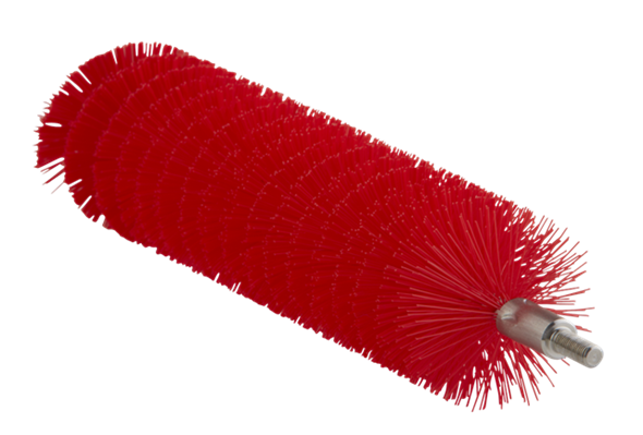 Tube Brush f/flexible handle 53515 or 53525, Ø40 mm, 200 mm, Medium, Red