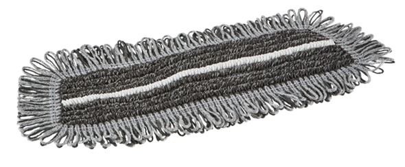 Damp 47 Dark microfiber mop, Hook & loop, 25 cm, Grey