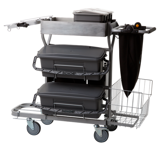 Compact Cleaning Trolley Plus , 40 cm, Grey