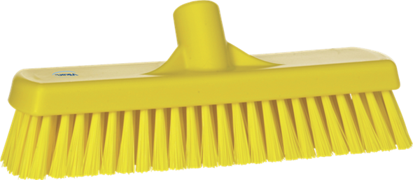 Wall-/Floor Washing Brush, 12.01", Stiff, Yellow