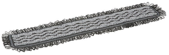 Damp 42 Dark microfiber mop, Hook & loop, 60 cm, Grey