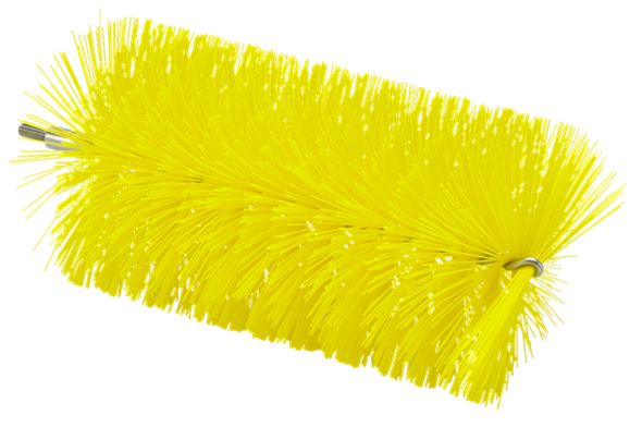 Tube Brush f/flexible handle 53515 or 53525, Ø90 mm, 200 mm, Medium, Yellow