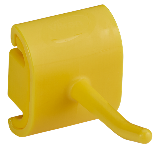 Hygienic Wall Bracket, Single Hook Module, 41 mm, Yellow