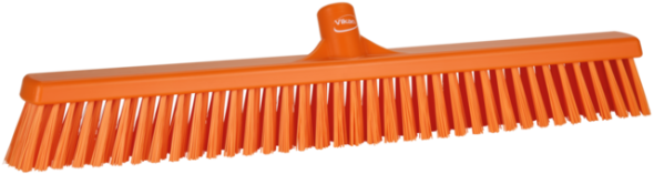 Broom, 610 mm, Soft/hard, Orange
