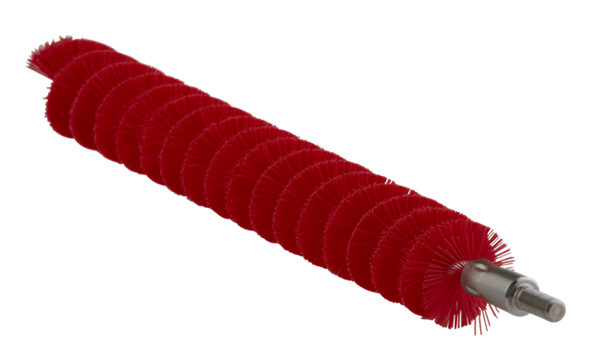Tube Brush f/flexible handle 53515 or 53525, Ø20 mm, 200 mm, Medium, Red