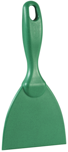 Hand Scraper, Metal Detectable, 102 mm, Green