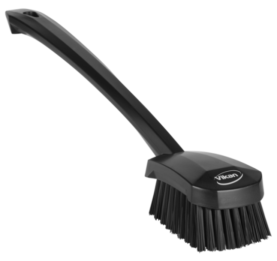 Washing Brush w/long handle, 415 mm, Hard, Black