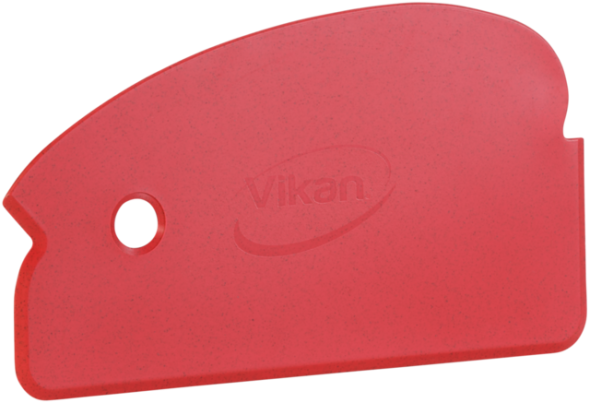 Hand Scraper, flexible, Metal Detectable, 165 mm, Red