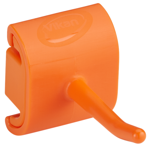Hygienic Wall Bracket, Single Hook Module, 41 mm, Orange