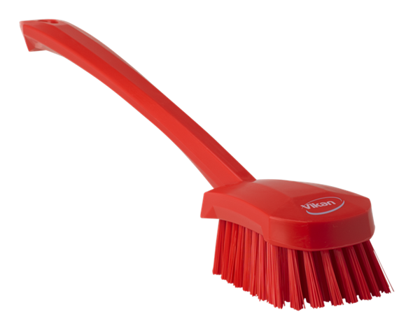 Washing Brush w/long handle, 415 mm, Hard, Red