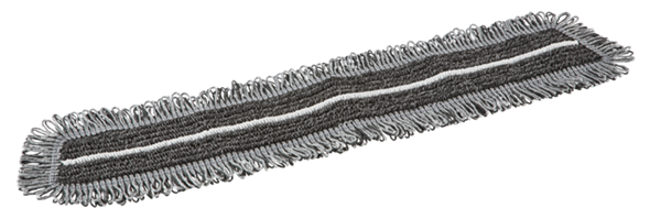 Damp 47 Dark microfiber mop, Hook & loop, 60 cm, Grey