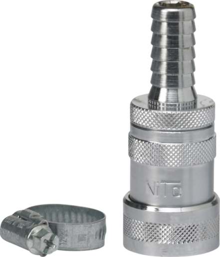 Coupling with Hose Nozzle and Shut-Off Valve, 1/2" (Q)