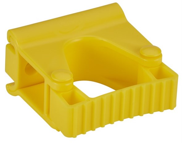Vikan, Hygienic Wall Bracket, Grip Band Module, 82 mm, Yellow
