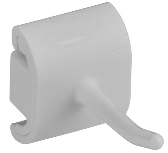 Vikan, Hygienic Wall Bracket, Single Hook Module, 41 mm, White